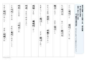 【東京書籍】漢字４年　３学期③